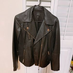 FAUX LEATHER BIKER JACKET